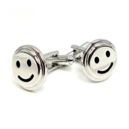 Silver Smiley Cufflinks