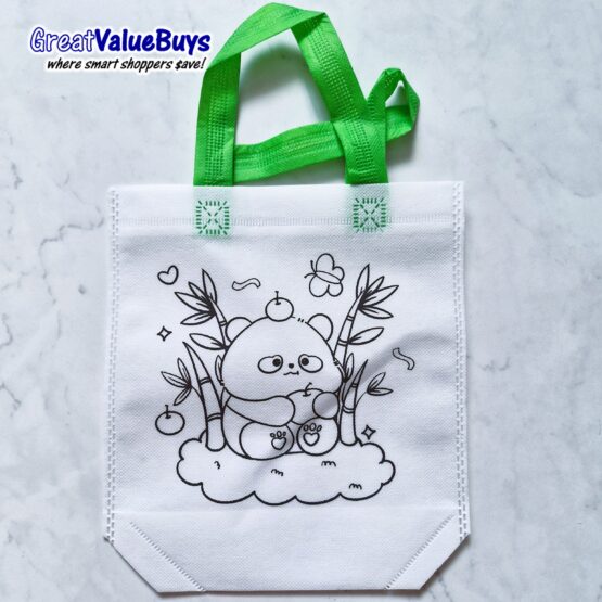 10x Recycle Reusable Bag DIY Colouring Bag - Image 3
