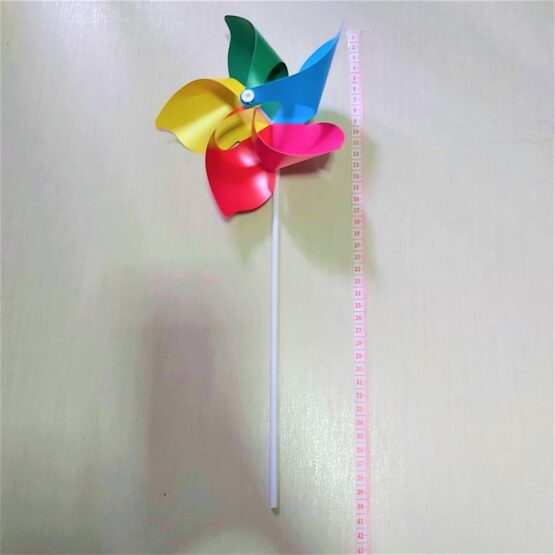 10x DIY Rainbow Windmill Pinwheel - Image 2