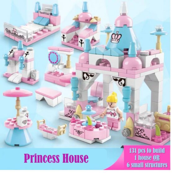 Mini Building Blocks 7-in-1 Princess House