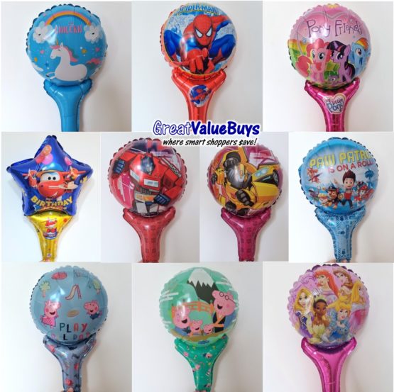 inflatable handheld foil balloon goodie bag gift