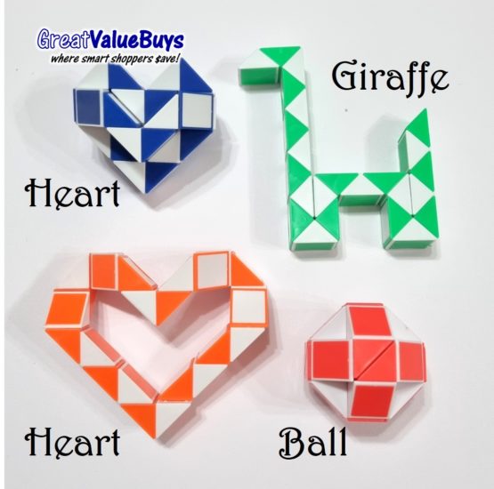 10x 25cm Magic Ruler Rubik Snake 24 - Image 2