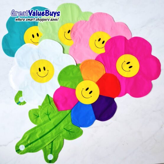 10x Flower Foil Balloons - Image 3