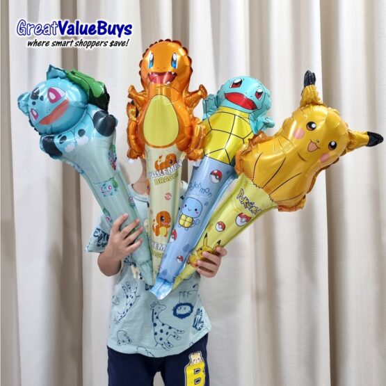 10x Pokemon Foil Balloons