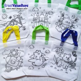 10x Recycle Reusable Bag DIY Colouring Bag
