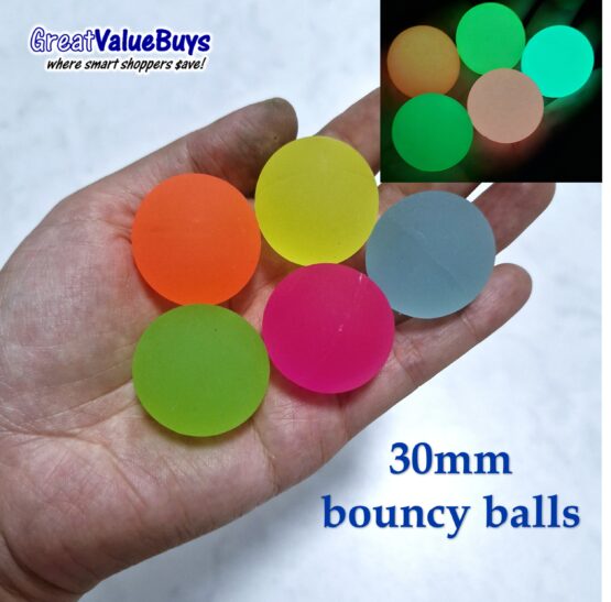 10x Glow Bouncy Balls - Image 7